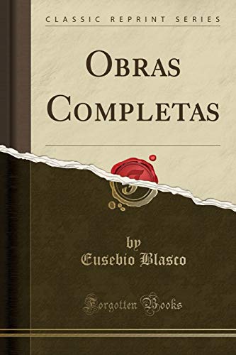 Beispielbild fr Obras Completas Classic Reprint zum Verkauf von PBShop.store US