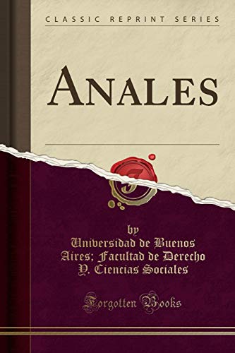 9781332505289: Anales (Classic Reprint)