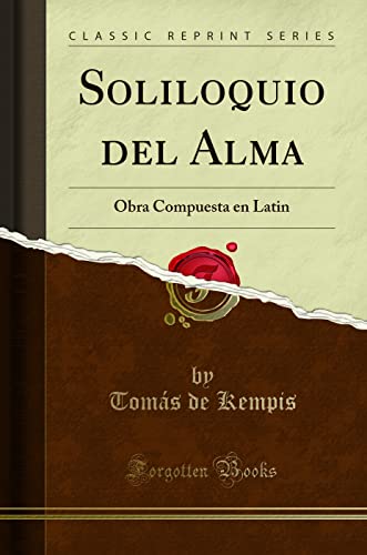 Imagen de archivo de Soliloquio del Alma a la venta por PBShop.store US