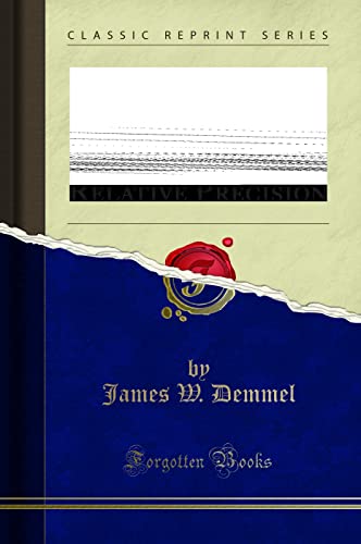9781333187743: On Error Analysis in Arithmetic With Varying Relative Precision (Classic Reprint)