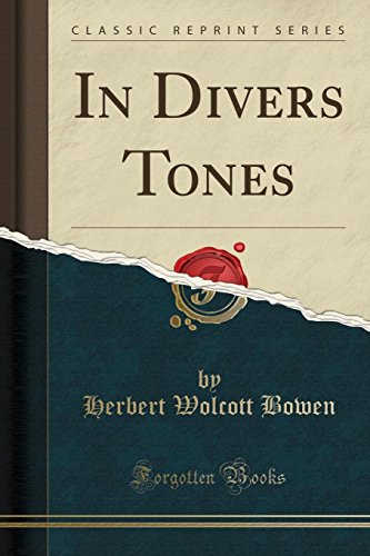 Beispielbild fr In Divers Tones Classic Reprint zum Verkauf von PBShop.store US