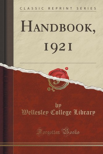 Stock image for Handbook, 1921 Classic Reprint for sale by PBShop.store US