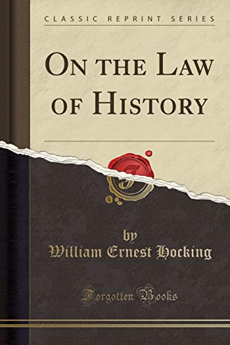 Imagen de archivo de On the Law of History Classic Reprint a la venta por PBShop.store US