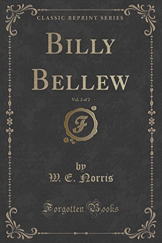 Stock image for Billy Bellew, Vol 2 of 2 Classic Reprint for sale by PBShop.store US