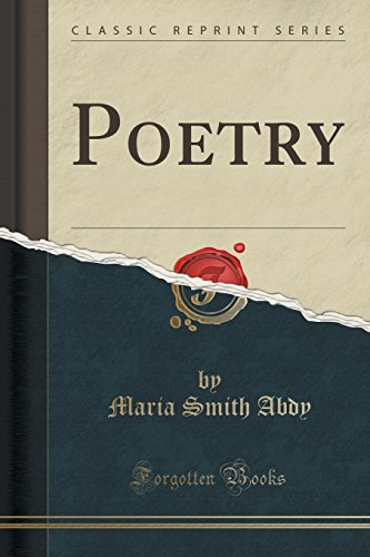 Beispielbild fr Poetry Classic Reprint zum Verkauf von PBShop.store UK