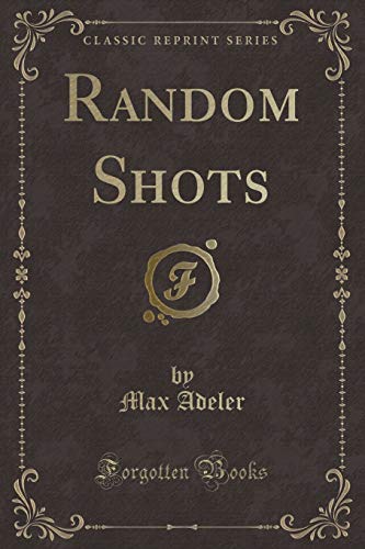 Beispielbild fr Random Shots Classic Reprint zum Verkauf von PBShop.store US