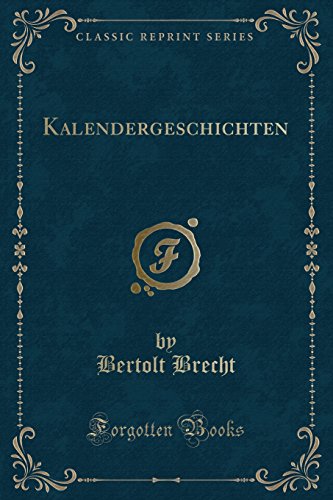 9781334146398: Kalendergeschichten (Classic Reprint)