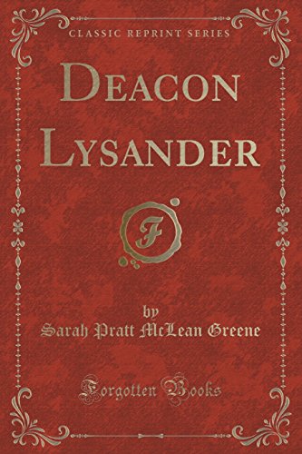 Beispielbild fr Deacon Lysander Classic Reprint zum Verkauf von PBShop.store US