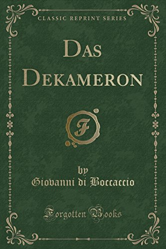 9781334313448: Das Dekameron (Classic Reprint)