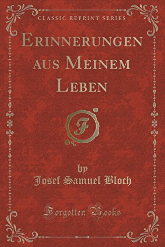 Stock image for Erinnerungen aus Meinem Leben Classic Reprint for sale by PBShop.store US