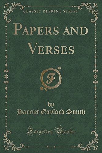 Stock image for Papers and Verses (Classic Reprint) for sale by PBShop.store US
