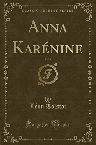 Imagen de archivo de Anna Kar?nine, Vol. 1 (Classic Reprint) a la venta por Reuseabook