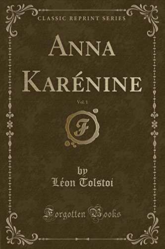 9781334483585: Anna Karnine, Vol. 1 (Classic Reprint)