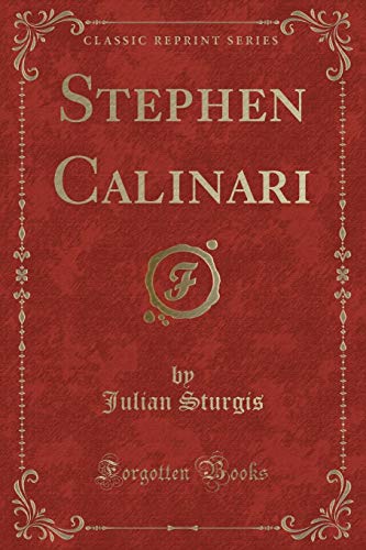 Imagen de archivo de Stephen Calinari Classic Reprint a la venta por PBShop.store US