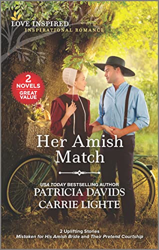 Stock image for Her Amish Match: Mistaken for His Amish Bride / Their Pretend Courtship for sale by Revaluation Books