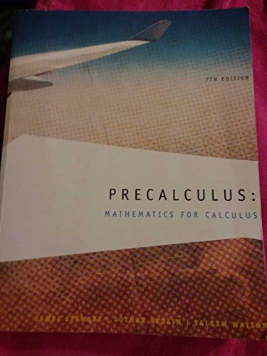 9781337037785: Precalculus: Mathematics for Calculus