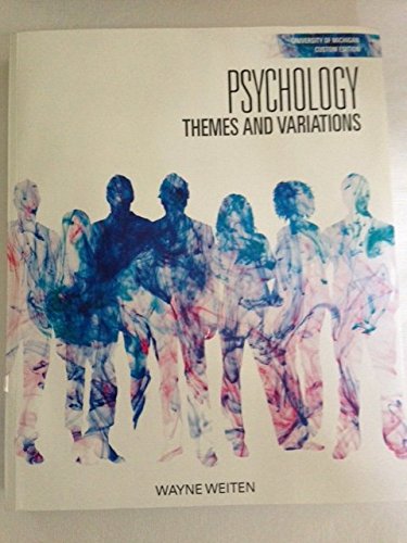 Imagen de archivo de Psychology: Themes and Variations a la venta por Irish Booksellers