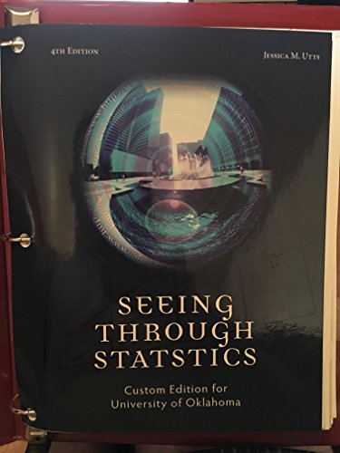 Imagen de archivo de Seeing Through Statistics Custom Edition for University of Oklahoma 4th Ed. a la venta por HPB-Red