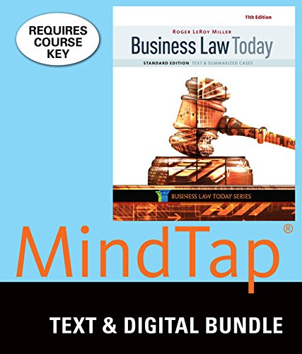 Beispielbild fr Bundle: Business Law Today, Standard: Text & Summarized Cases, Loose-Leaf Version, 11th + MindTap Business Law, 1 term (6 months) Printed Access Card zum Verkauf von BooksRun