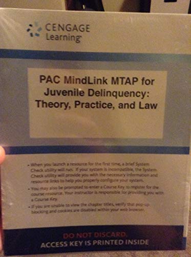 Stock image for LMS Integrated MindTap Criminal Justice, 1 term (t months) Printed Access Card for Siegel/Welsh's Juvenile Delinquency: Theory, Practice, and Law, 13th for sale by Textbooks_Source