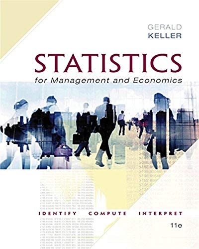 Beispielbild fr Statistics for Management and Economics (with XLSTAT Bind-in) zum Verkauf von BooksRun