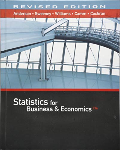 Beispielbild fr Statistics for Business and Economics, Revised (with XLSTAT Education Edition Printed Access Card) zum Verkauf von Better World Books