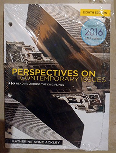 Imagen de archivo de Perspectives on Contemporary Issues, Loose-Leaf Version a la venta por A Team Books