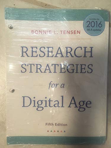 Stock image for Research Strategies for a Digital Age, Loose-Leaf Version for sale by BooksRun