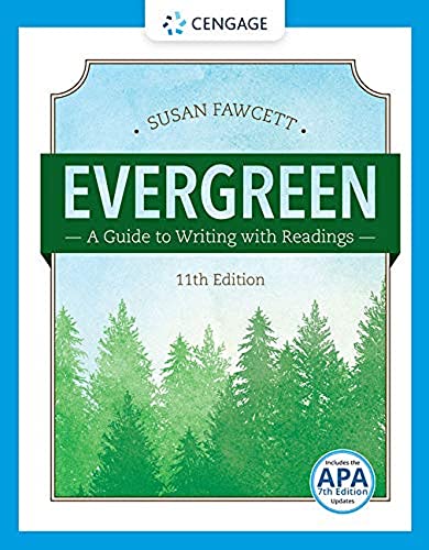 Beispielbild fr Evergreen: A Guide to Writing with Readings (w/ MLA9E Updates) zum Verkauf von BooksRun