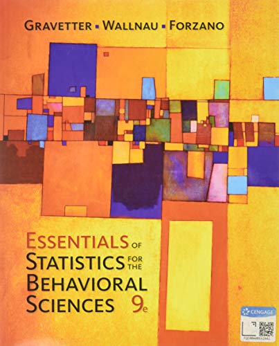 Beispielbild fr Essentials of Statistics for The Behavioral Sciences zum Verkauf von BooksRun