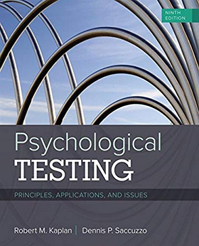 Beispielbild fr Psychological Testing: Principles, Applications, and Issues zum Verkauf von BooksRun