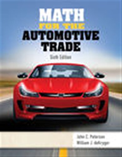 Imagen de archivo de Math for the Automotive Trade a la venta por Red's Corner LLC