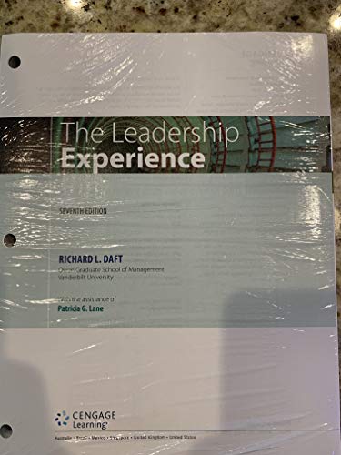 Beispielbild fr The Leadership Experience, Loose-Leaf Version zum Verkauf von BooksRun
