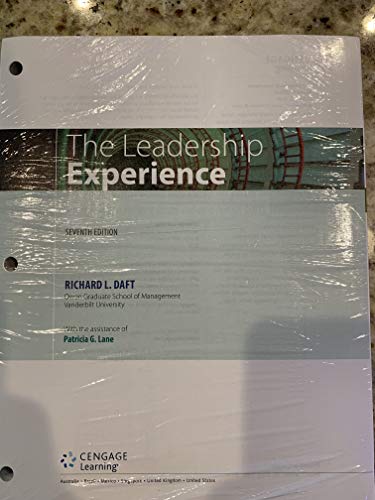 Imagen de archivo de The Leadership Experience, Loose-Leaf Version a la venta por BooksRun