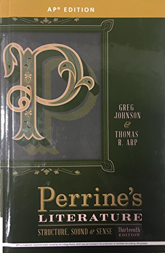 Beispielbild fr PERRINE'S LITERATURE:STRUCTURE.AP ED. zum Verkauf von BooksRun