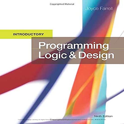 9781337109635: Programming Logic and Design, Introductory