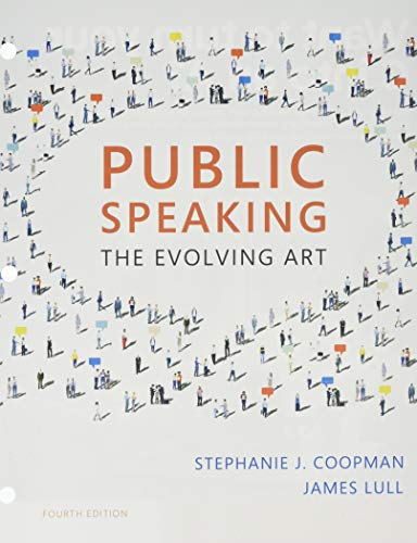 Stock image for Public Speaking: The Evolving Art, Loose-Leaf Version for sale by HPB-Red