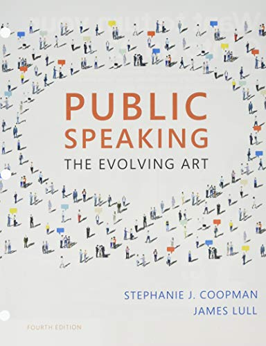 9781337109840: Public Speaking: The Evolving Art, Loose-Leaf Version