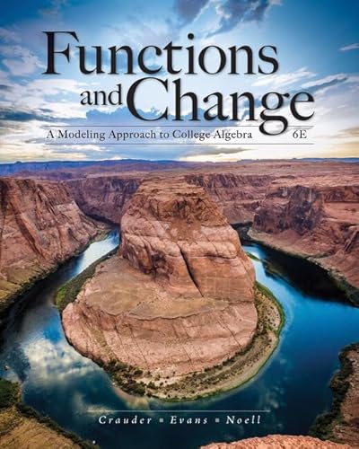 Imagen de archivo de Student Solutions Manual for Crauder/Evans/Noell's Functions and Change: A Modeling Approach to College Algebra, 6th a la venta por Books Unplugged