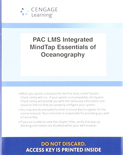 Stock image for LMS Integrated MindTap Earth Sciences, 1 term (6 months) Printed Access Card for Garrison/Ellis' Essentials of Oceanography, 8th Edition for sale by SecondSale