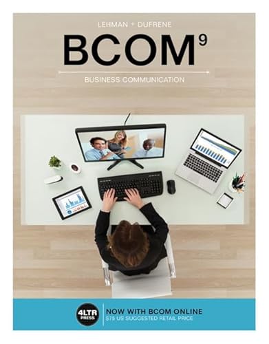 Beispielbild fr BCOM (with BCOM Online, 1 term (6 months) Printed Access Card) (New, Engaging Titles from 4LTR Press) zum Verkauf von SecondSale