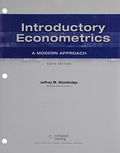 Imagen de archivo de Bundle: Introductory Econometrics: A Modern Approach, Loose-leaf Version, 6th + LMS Integrated MindT a la venta por Wrigley Books