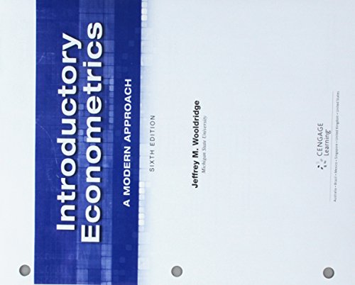 Imagen de archivo de Bundle: Introductory Econometrics: A Modern Approach, Loose-leaf Version, 6th + MindTap Economics, 1 term (6 months) Printed Access Card a la venta por Palexbooks