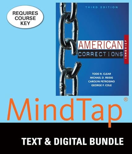 Stock image for Bundle: American Corrections in Brief, Loose-leaf Version, 3rd + MindTap Criminal Justice, 1 term (6 months) Printed Access Card for sale by GoldBooks