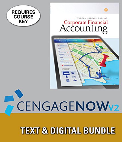 Imagen de archivo de Bundle: Corporate Financial Accounting, Loose-leaf Version, 14th + LMS Integrated for CengageNOWv2, 1 term Printed Access Card a la venta por GoldenWavesOfBooks
