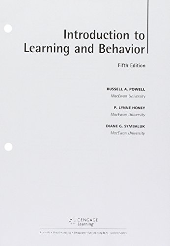 Beispielbild fr Bundle: Introduction to Learning and Behavior, Loose-Leaf Version, 5th + MindTap Psychology, 1 term (6 months) Printed Access Card zum Verkauf von BooksRun