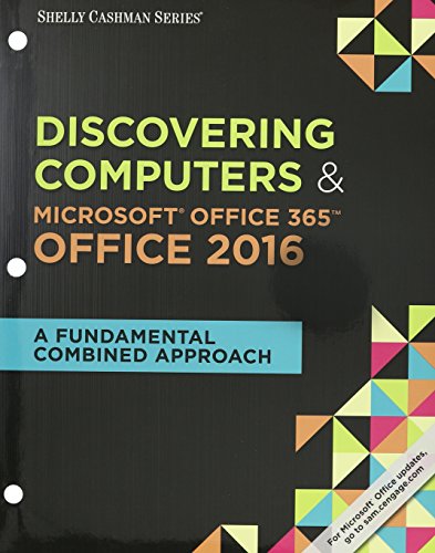 Stock image for Bundle: Shelly Cashman Series Discovering Computers & Microsoft Office 365 & Office 2016: A Fundamental Combined Approach, Loose-leaf Version + LMS . 1 term (6 months) Printed Access Card for sale by SecondSale