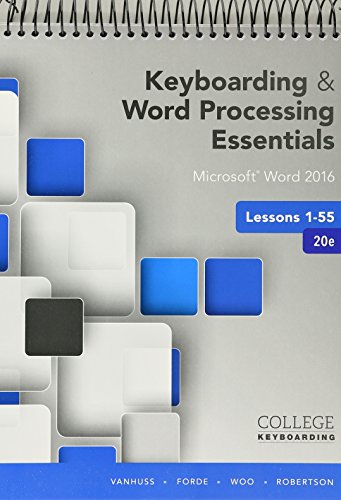 Imagen de archivo de Bundle: Keyboarding and Word Processing Essentials Lessons 1-55: Microsoft Word 2016, 20th edition + Keyboarding in SAM 365 2016 with MindTap . 1 term (6 months), Printed Access Card a la venta por Big Bill's Books