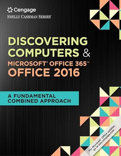 9781337251655: Shelly Cashman Series Discovering Computers & Microsoft Office 365 & Office 2016: A Fundamental Combined Approach, Loose-Leaf Version
