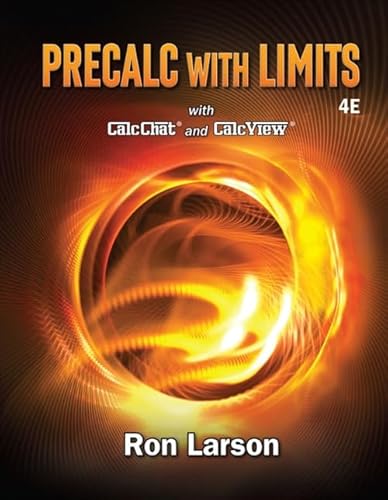 Imagen de archivo de Precalc with Limits with CalcChat and CalcView a la venta por Revaluation Books